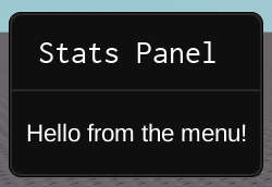 Draggable Menu